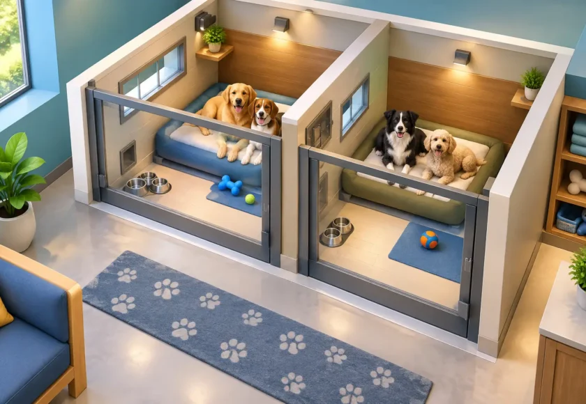 Can Dogs Share Boarding Suites at a Pet Resort?